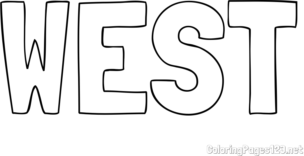 WEST Coloring Page