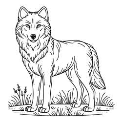 Wolf Coloring Page