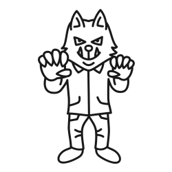 Wolf Coloring Page - From Little Red Riding Hood