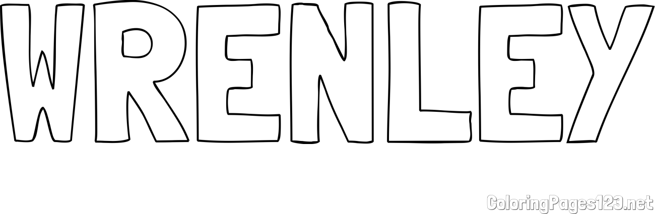 WRENLEY Coloring Page
