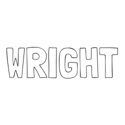 Online Created Coloring Page - WRIGHT Coloring Page