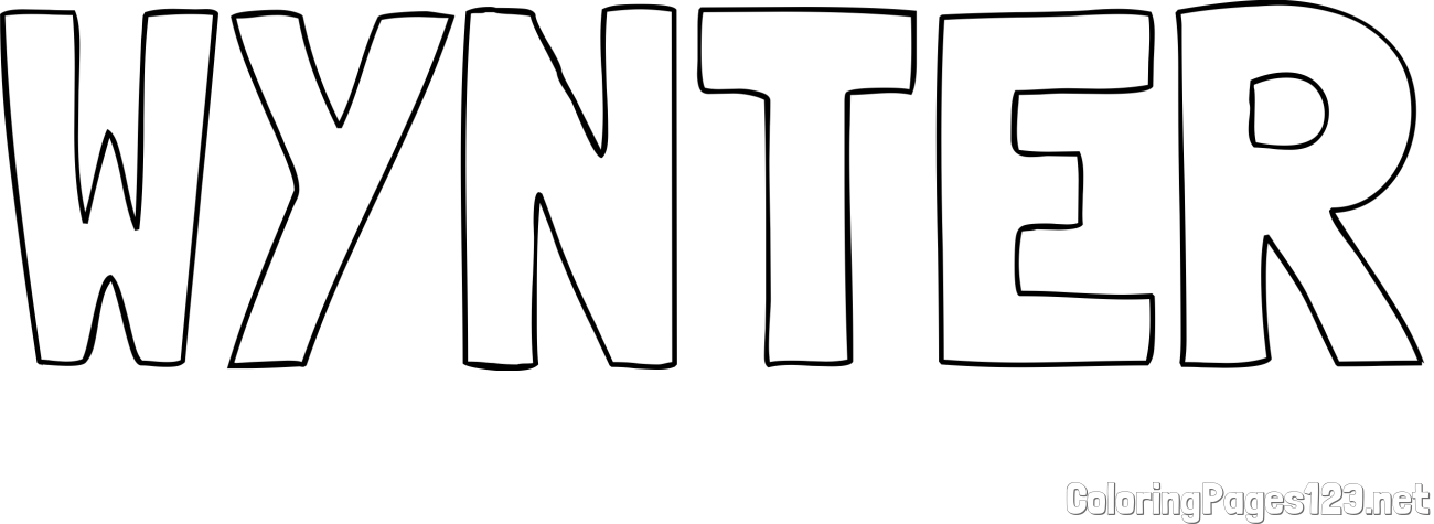 WYNTER Coloring Page