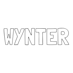 Online Created Coloring Page - WYNTER Coloring Page