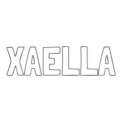 XAELLA Coloring Page