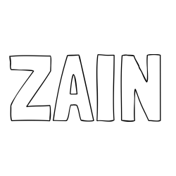 Online Created Coloring Page - ZAIN Coloring Page