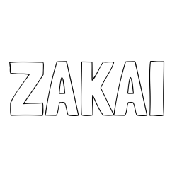 Online Created Coloring Page - ZAKAI Coloring Page