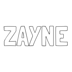 Online Created Coloring Page - ZAYNE Coloring Page