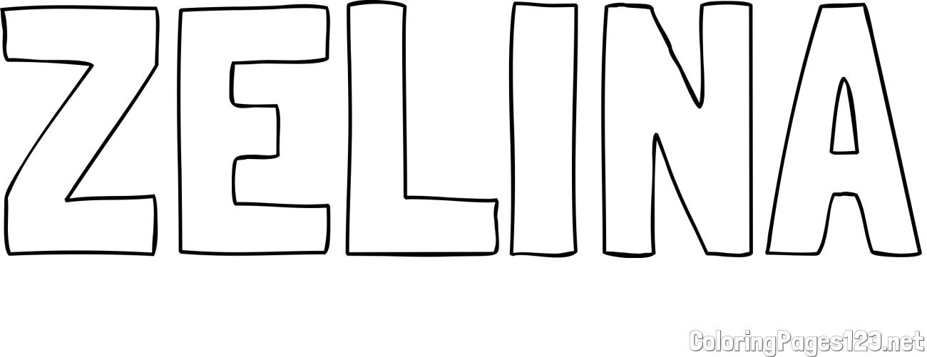 ZELINA Coloring Page