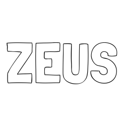 Online Created Coloring Page - ZEUS Coloring Page
