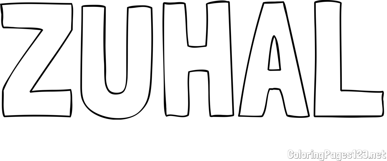 ZUHAL Coloring Page