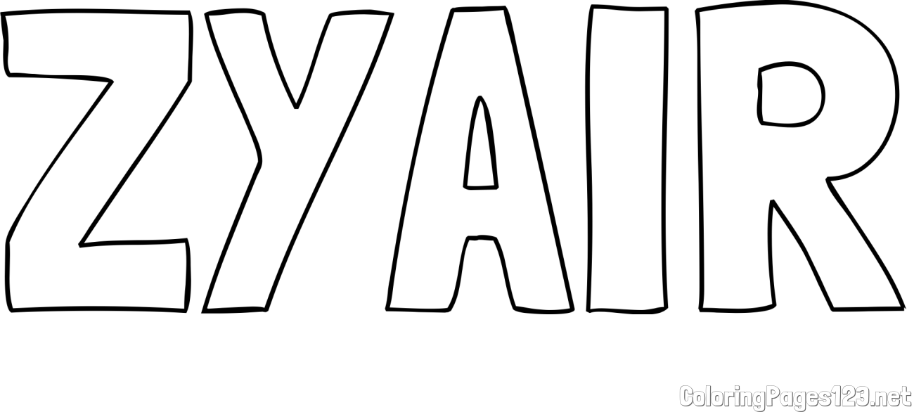 ZYAIR Coloring Page